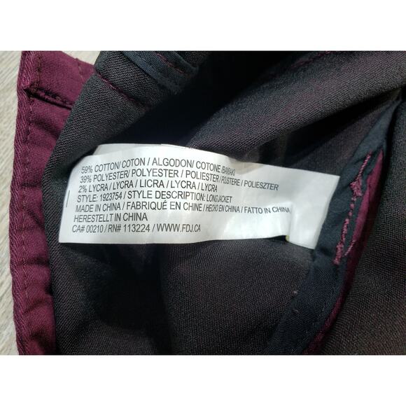 French Dressing Jeans Button Down Long Jacket Custom Fit in Canada Women's Large - Picture 5 of 5